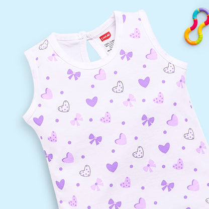 Baby Girls Pack Of 3 Sleeveless Top & Shorts Set 100% Cotton