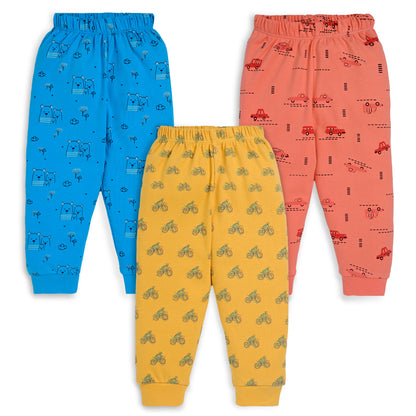 Baby Boys & Baby Girls Pack Of 3 Pyjama 100% Cotton