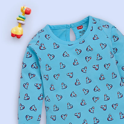 Baby Girls Pack Of 3 Full Sleeve Top & Pyjama Set 100% Cotton