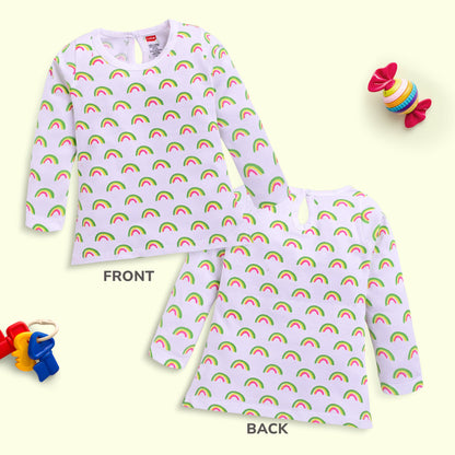 Baby Girls Pack Of 4 Full Sleeve Top 100% Cotton