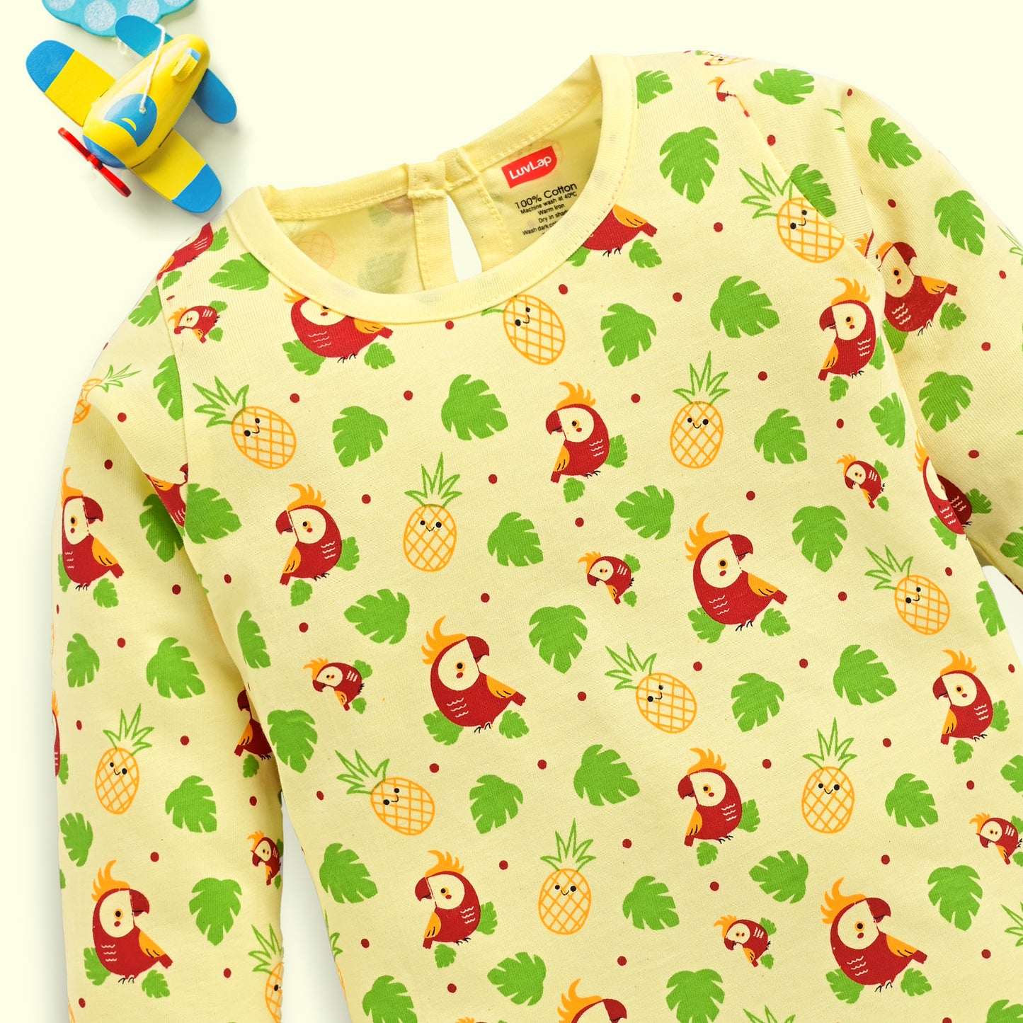 Baby Girls Pack Of 4 Full Sleeve Top 100% Cotton