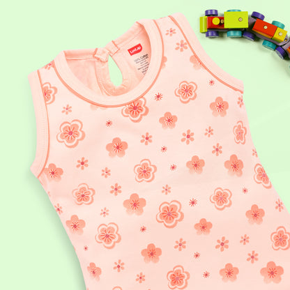 Baby Girls Pack Of 3 Sleeveless Top & Shorts Set 100% Cotton
