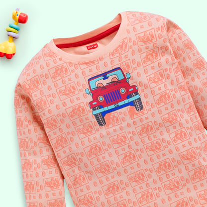 Cartoon Regular Fit F/S Boys T-Shirt-PO4