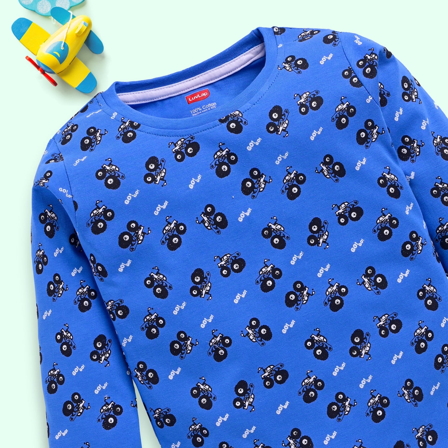 Baby Boys Pack Of 4 Full Sleeve T-Shirt 100% Cotton