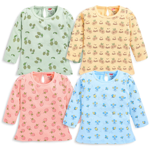Cartoon Regular Fit F/S Girls Top