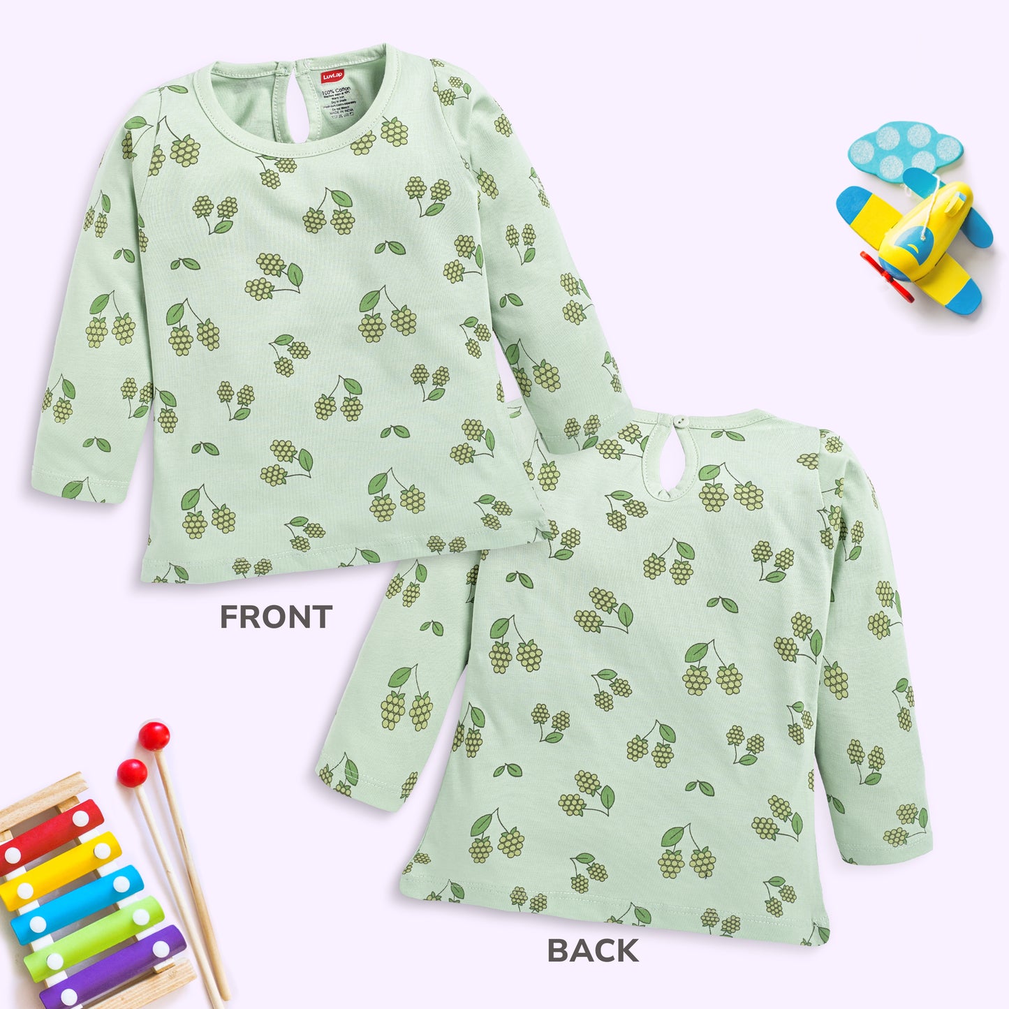 Cartoon Regular Fit F/S Girls Top