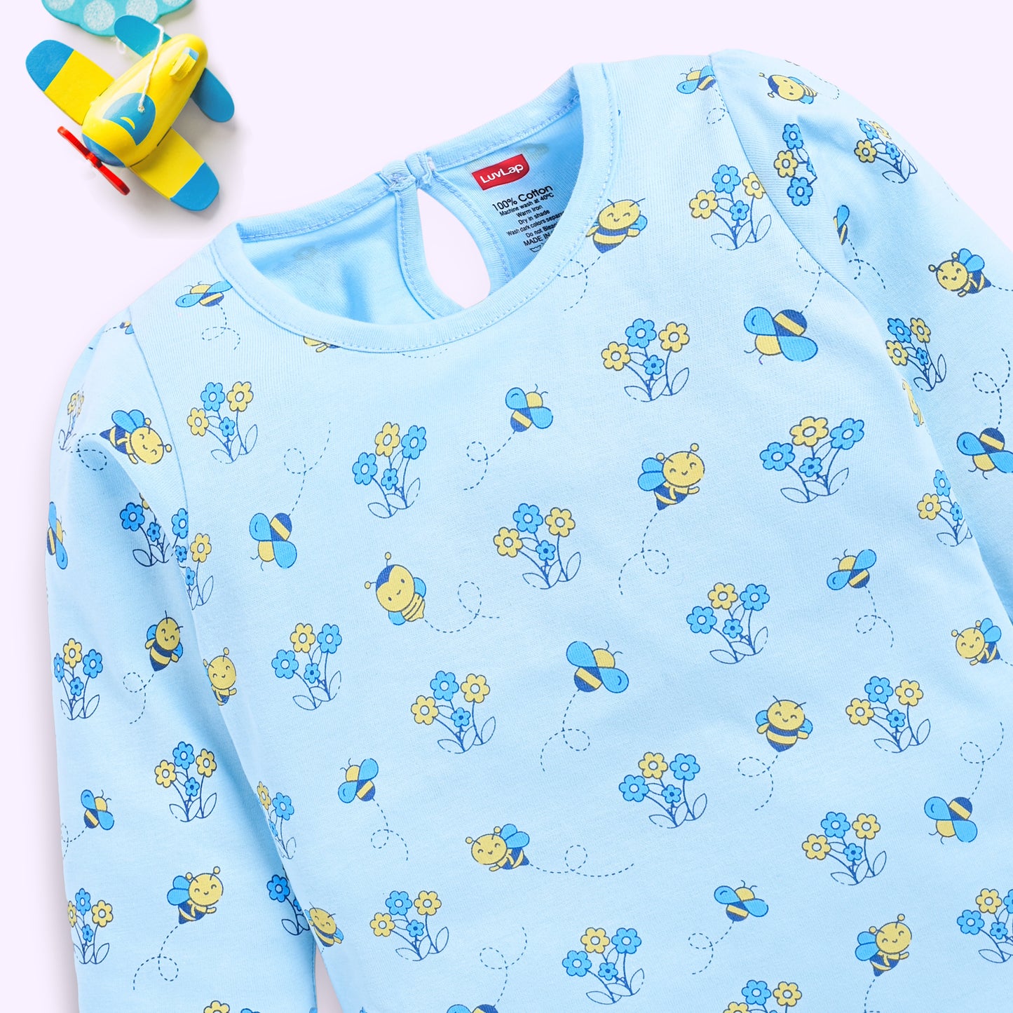 Cartoon Regular Fit F/S Girls Top