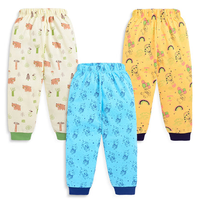Baby Boys & Baby Girls Pack Of 3 Pyjama 100% Cotton