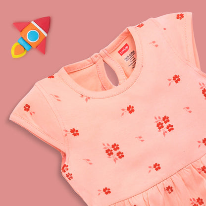 Baby Girls Pack Of 3 Half Sleeve Frock 100% Cotton