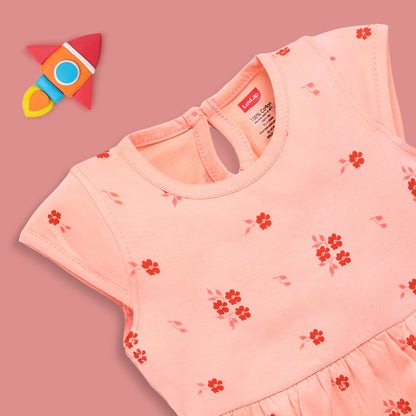 Baby Girls Pack Of 3 Half Sleeve Frock 100% Cotton