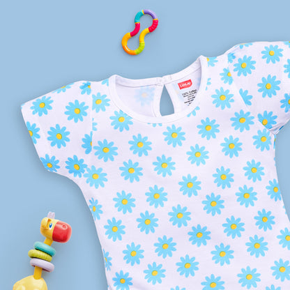 Baby Girls Pack Of 5 Half Sleeve Top 100% Cotton