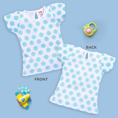 Baby Girls Pack Of 5 Half Sleeve Top 100% Cotton