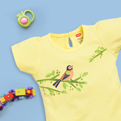 Baby Girls Pack Of 5 Half Sleeve Top 100% Cotton