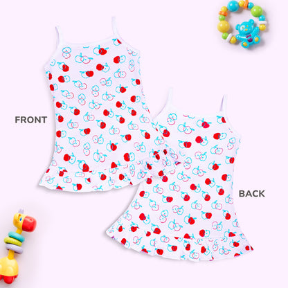 Baby Girls Pack Of 3 Sleeveless Frock 100% Cotton