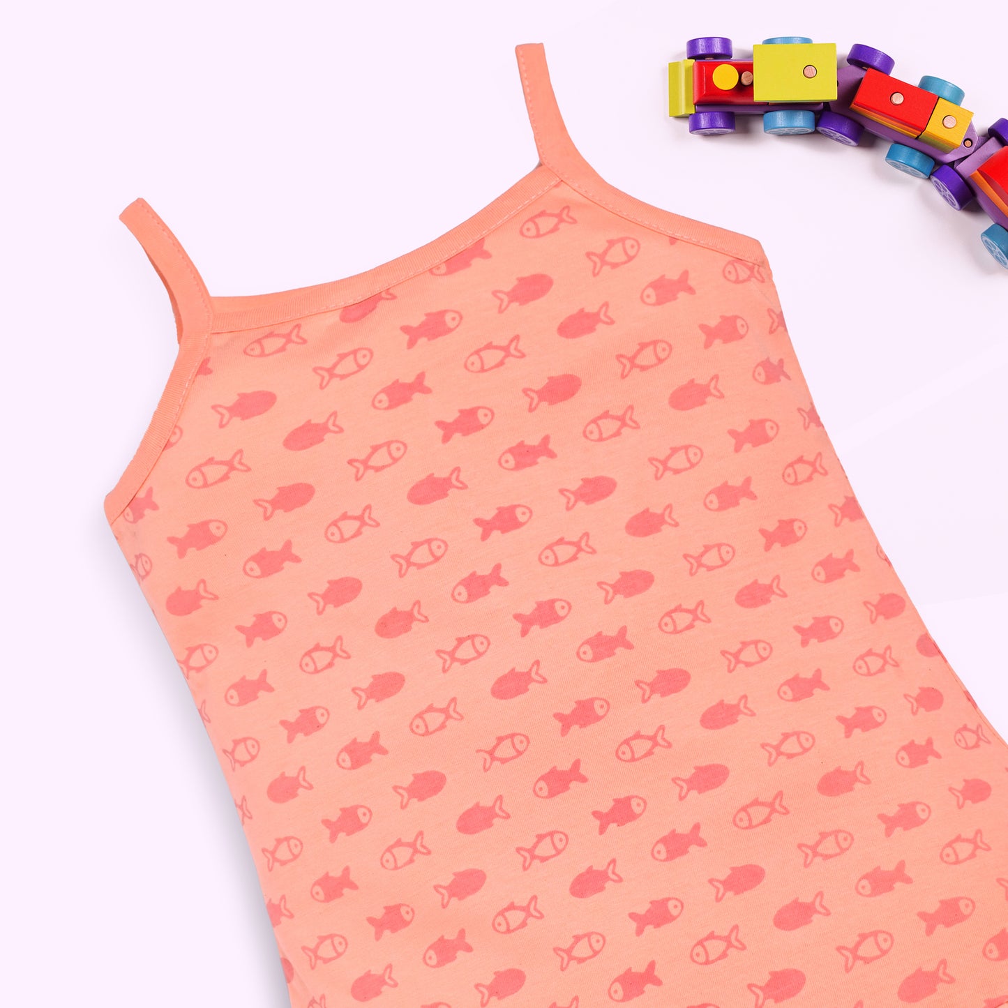 Baby Girls Pack Of 3 Sleeveless Frock 100% Cotton