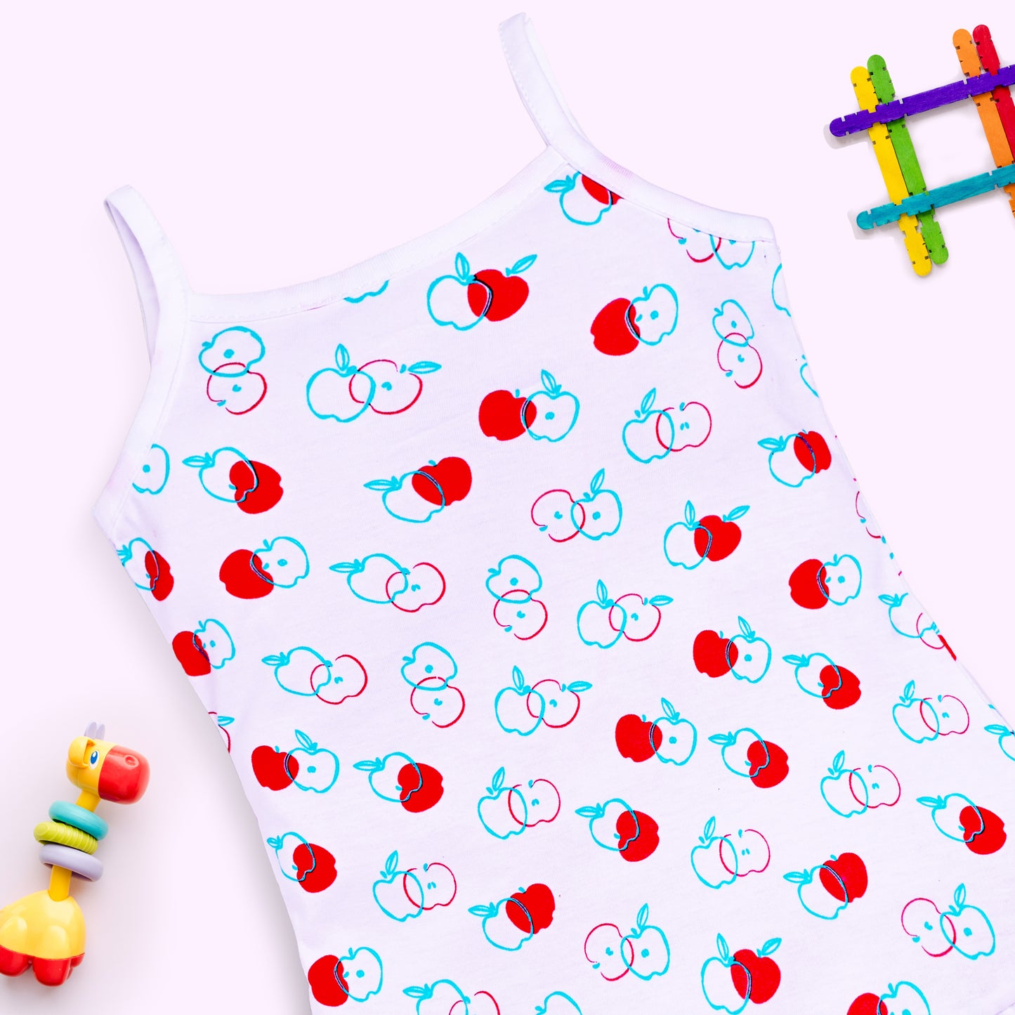 Baby Girls Pack Of 3 Sleeveless Frock 100% Cotton