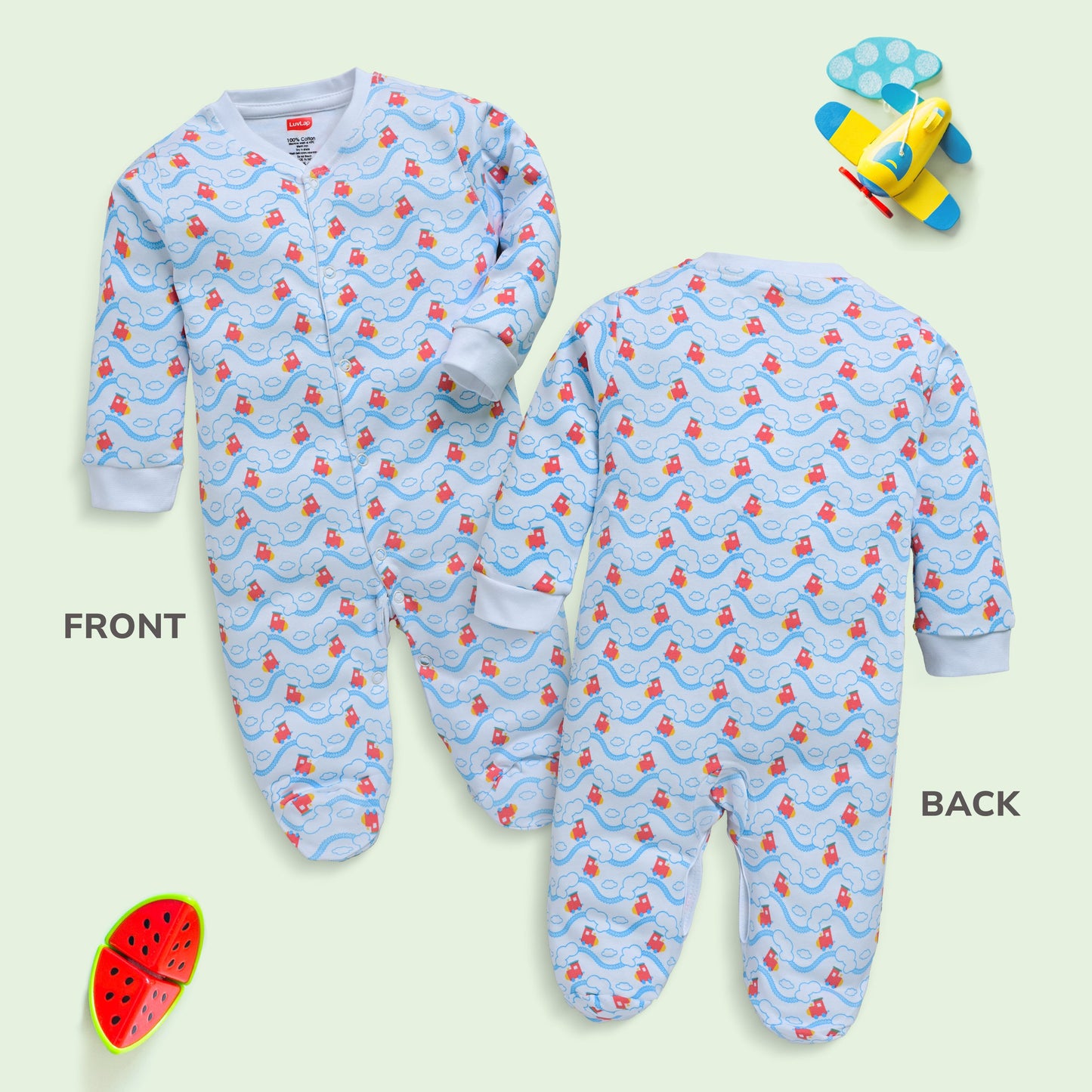 Baby Boys & Baby Girls  Pack Of 3 Full Sleeve Romper/Bodysuit 100% Cotton