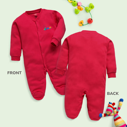 Baby Boys & Baby Girls  Pack Of 3 Full Sleeve Romper/Bodysuit 100% Cotton
