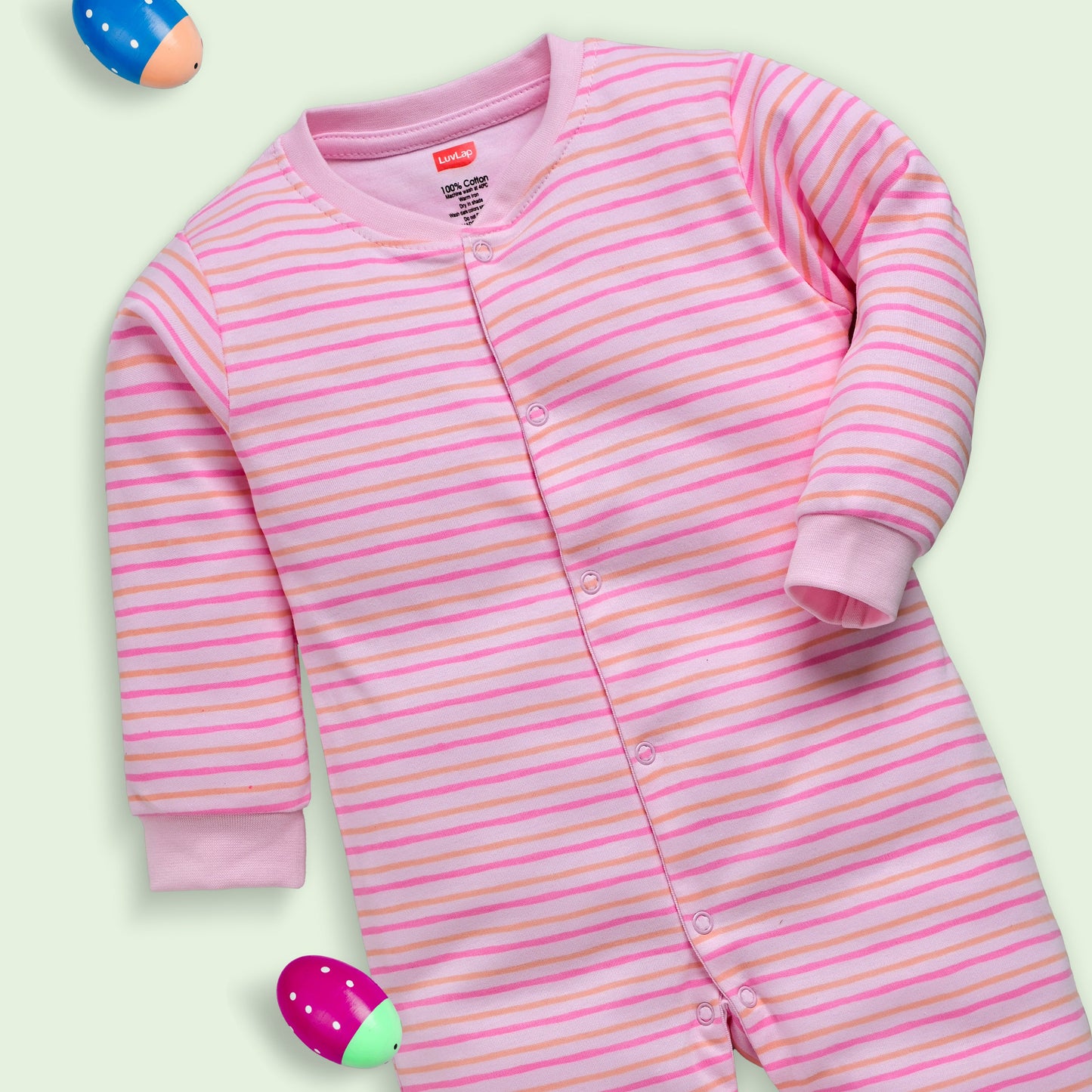 Baby Boys & Baby Girls  Pack Of 3 Full Sleeve Romper/Bodysuit 100% Cotton