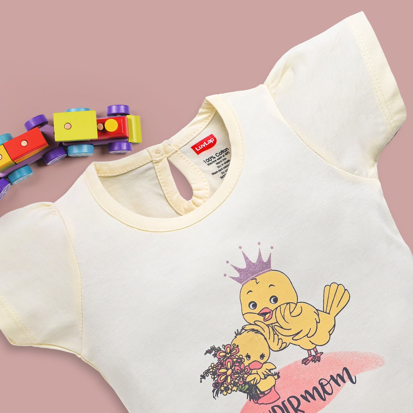 Baby Girls Pack Of 3 Half Sleeve Top & Shorts Set 100% Cotton