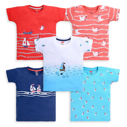 Boy's Cartoon Regular Fit HS T-Shirt-PO5