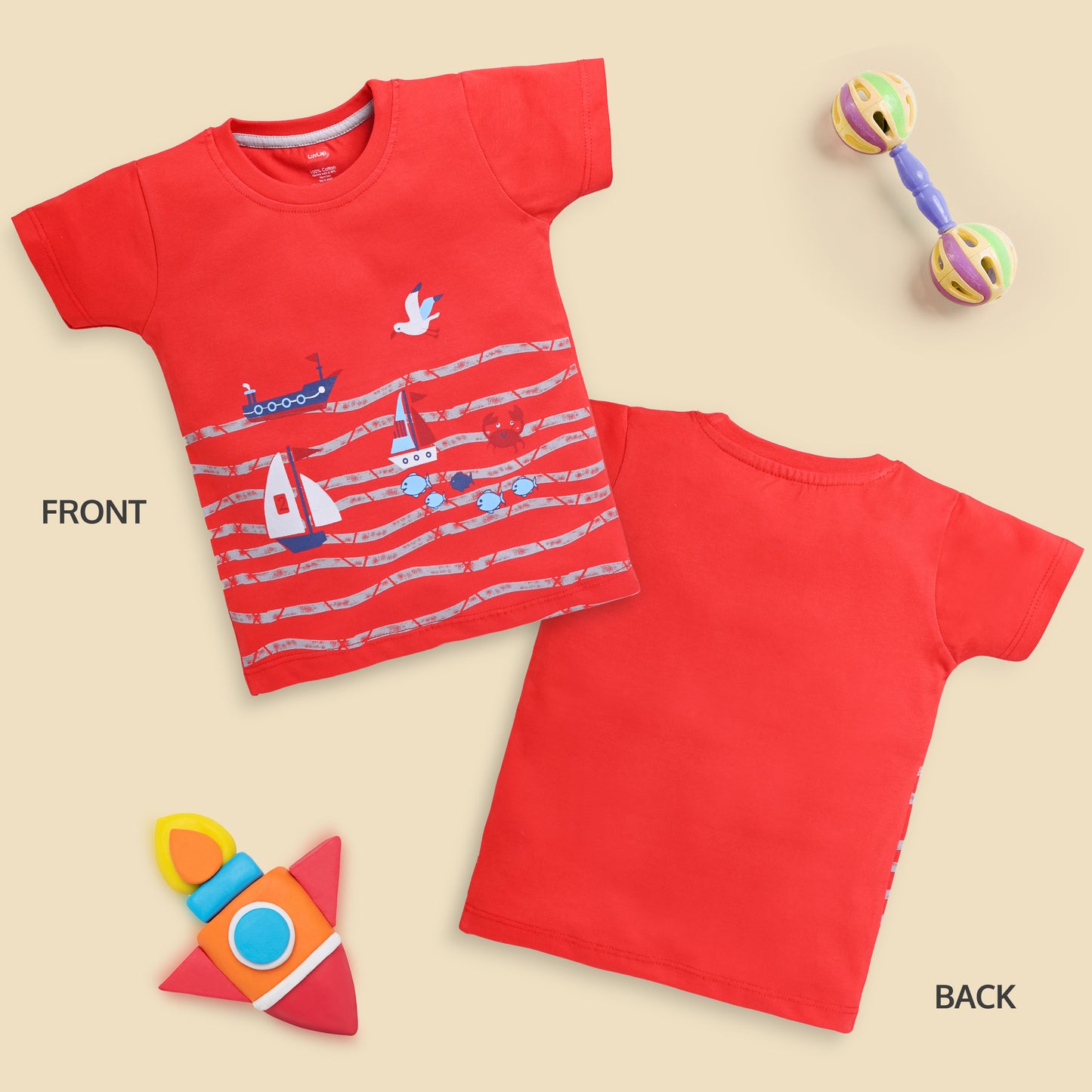 Boy's Cartoon Regular Fit HS T-Shirt-PO5