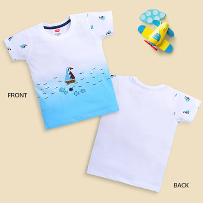 Boy's Cartoon Regular Fit HS T-Shirt-PO5