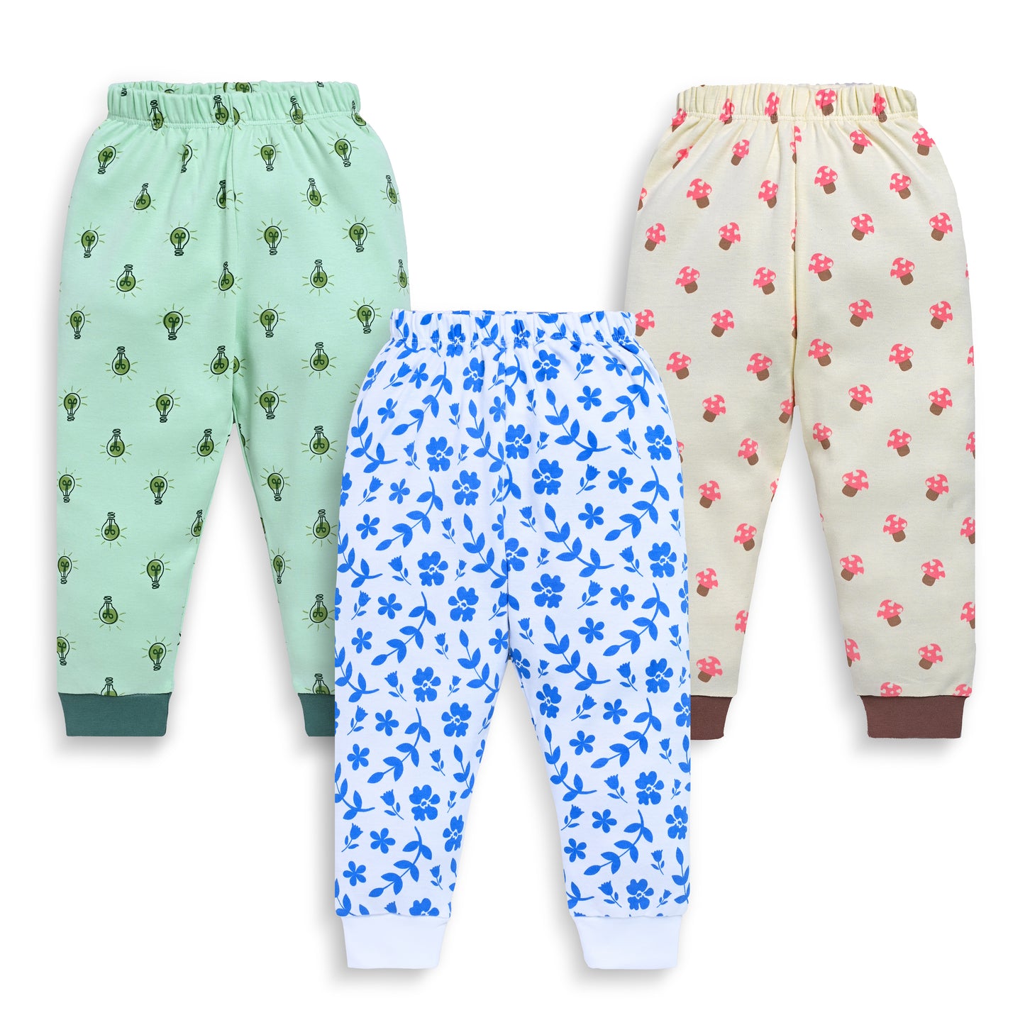 Baby Boys & Baby Girls Pack Of 3 Pyjama 100% Cotton