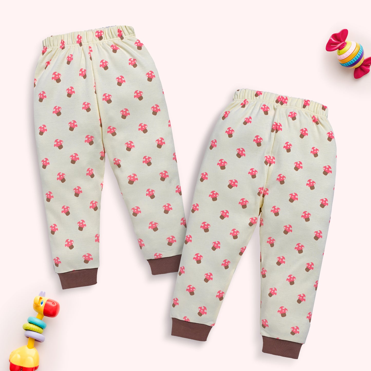 Baby Boys & Baby Girls Pack Of 3 Pyjama 100% Cotton