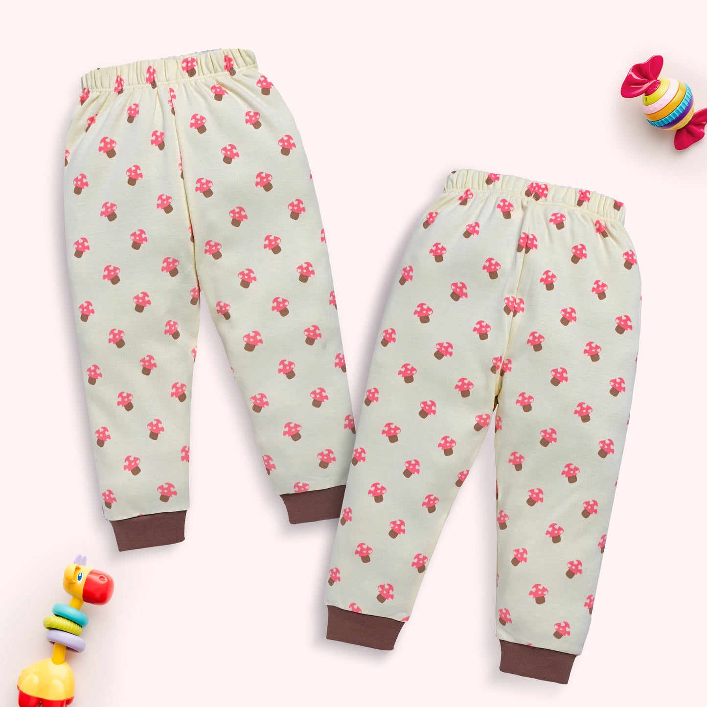 Baby Boys & Baby Girls Pack Of 3 Pyjama 100% Cotton