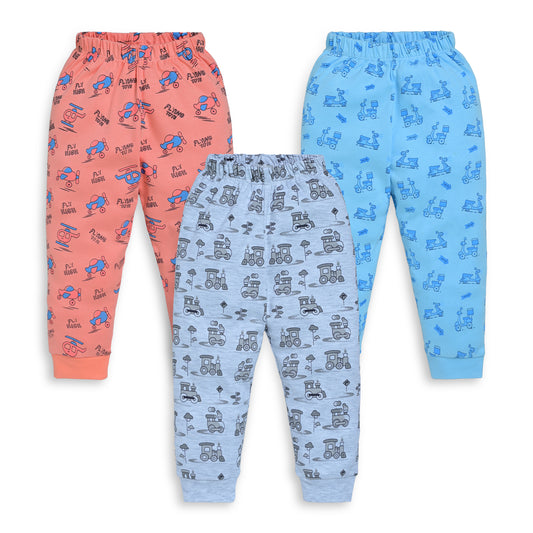 LuvLap Baby Boys & Baby Girls Pack Of 3 Pyjama 100% Cotton
