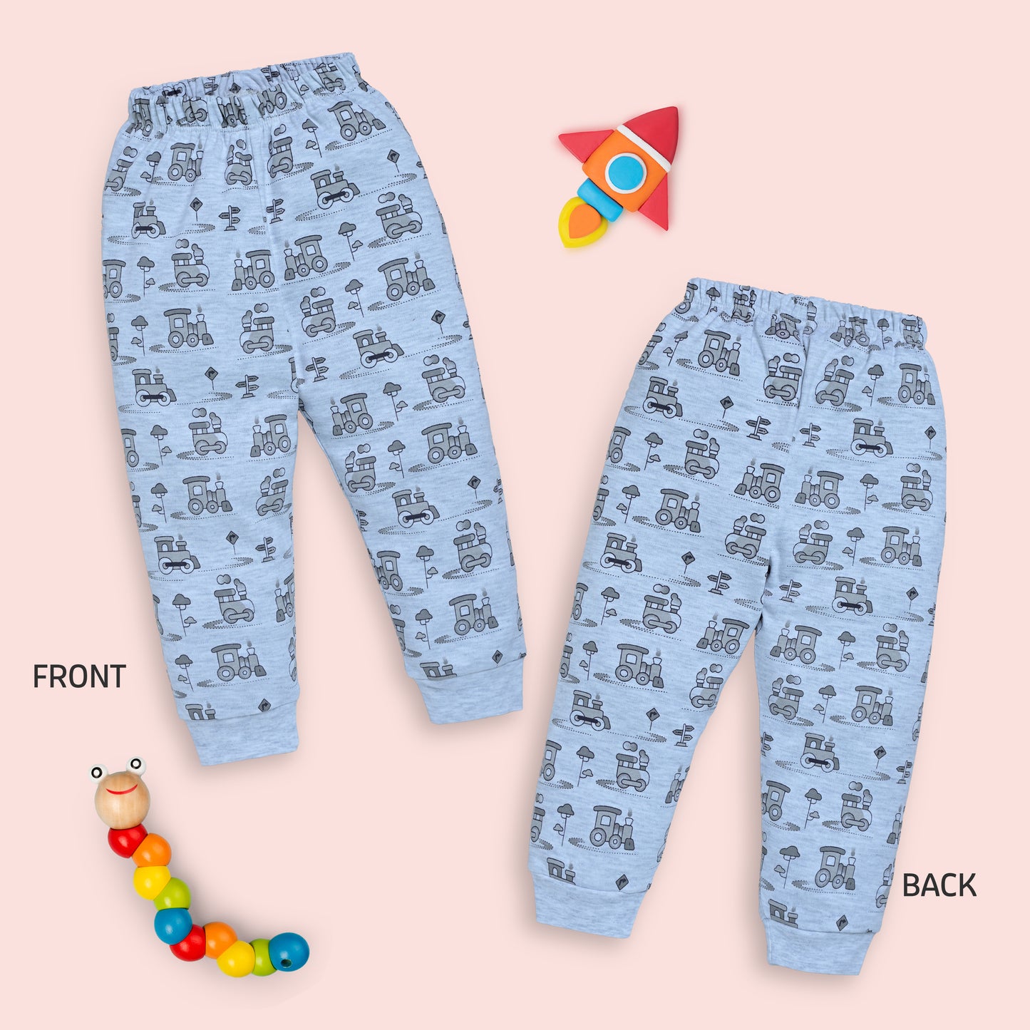 Baby Boys & Baby Girls Pack Of 3 Pyjama 100% Cotton