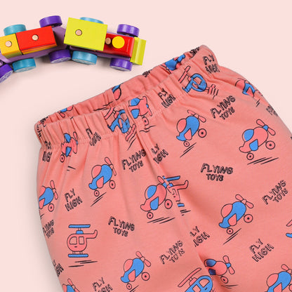 Baby Boys & Baby Girls Pack Of 3 Pyjama 100% Cotton