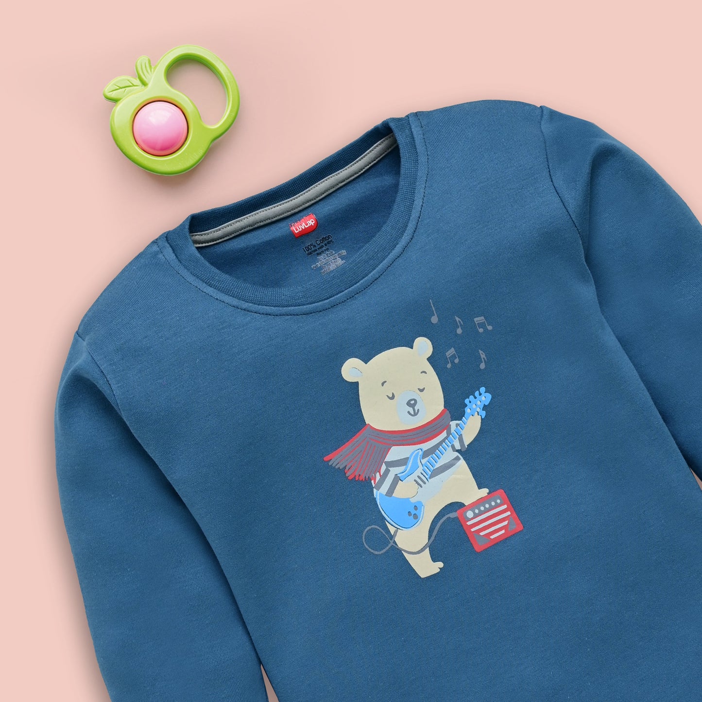 Baby Boys Pack Of 3 Full Sleeve T-Shirt & Pyjama Set 100% Cotton