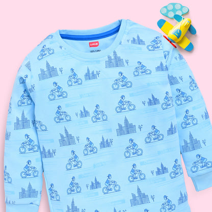 Baby Boys Pack Of 3 Full Sleeve T-Shirt & Pyjama Set 100% Cotton