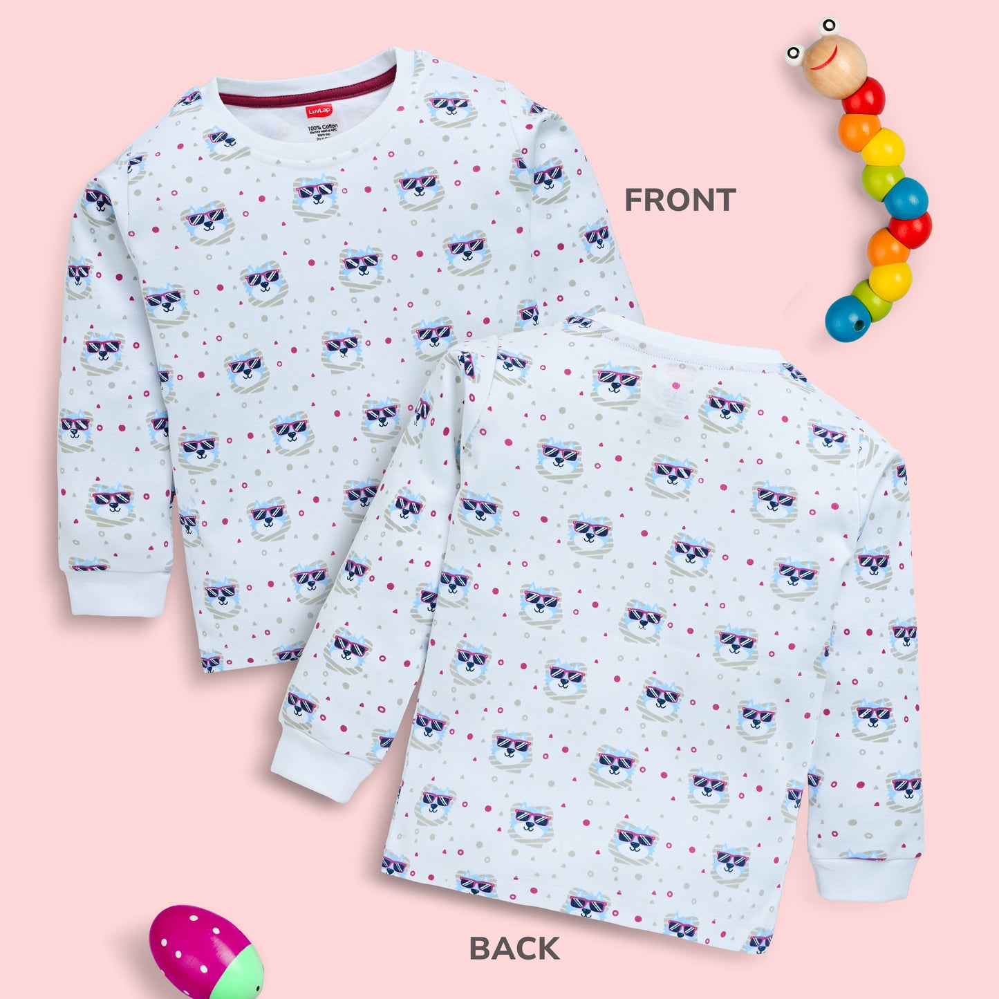 Baby Boys Pack Of 4 Full Sleeve T-Shirt 100% Cotton