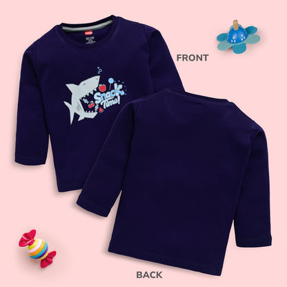 Baby Boys Pack Of 4 Full Sleeve T-Shirt 100% Cotton