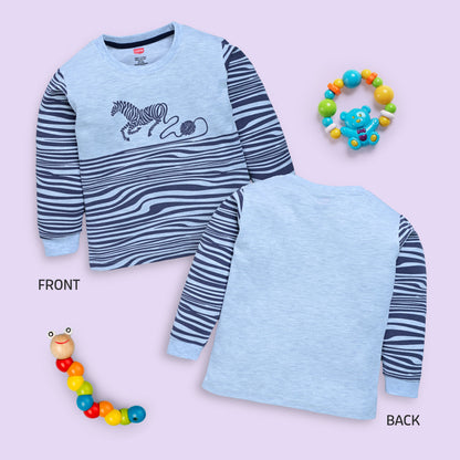 Baby Boys Pack Of 4 Full Sleeve T-Shirt 100% Cotton