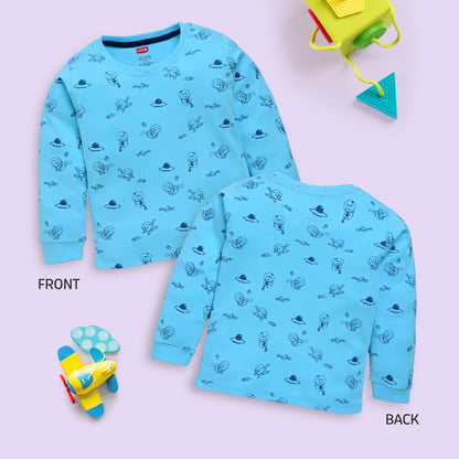 Baby Boys Pack Of 4 Full Sleeve T-Shirt 100% Cotton