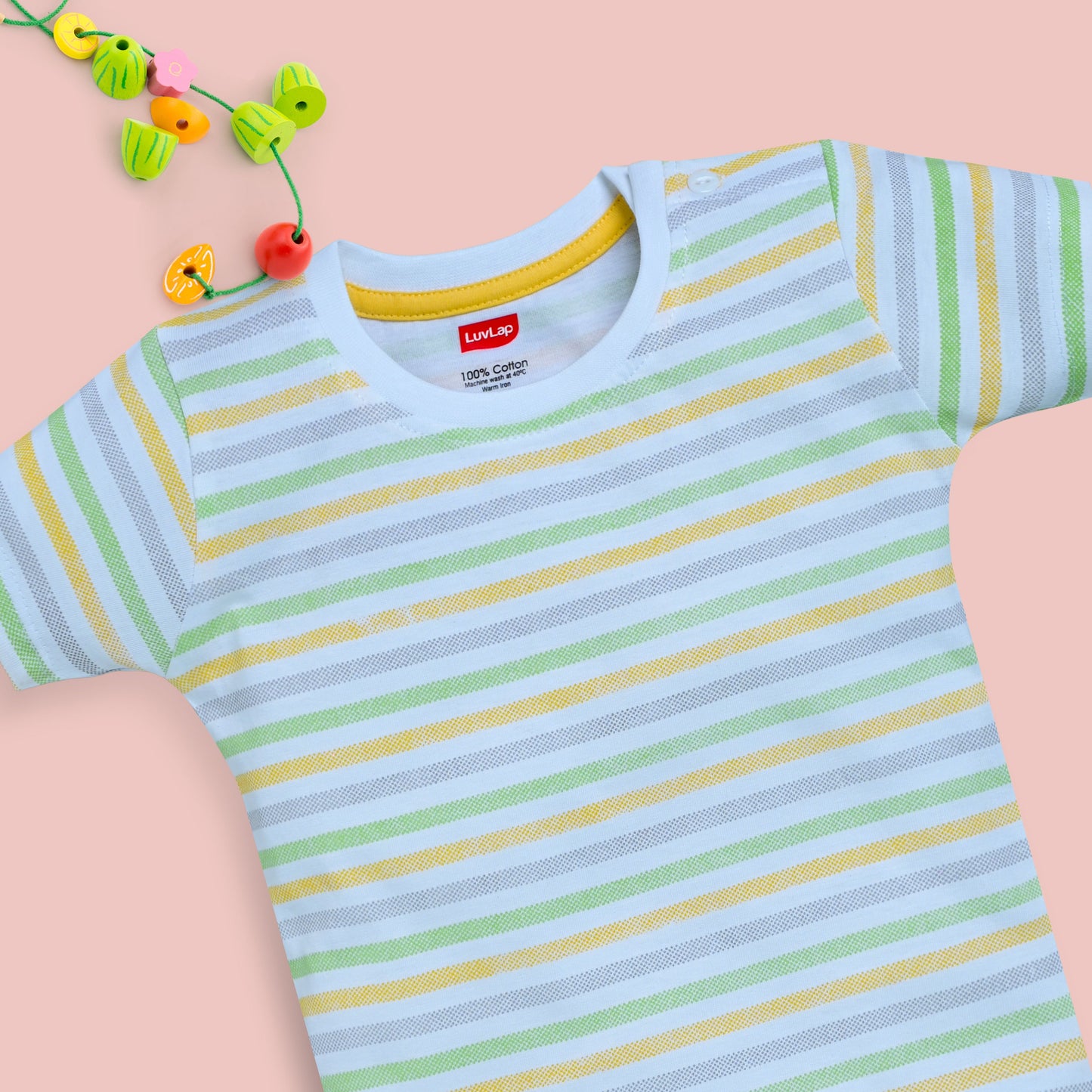 Baby Boys Pack Of 3 Half Sleeve T-Shirt & Shorts Set 100% Cotton