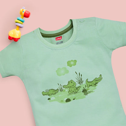 Baby Boys Pack Of 3 Half Sleeve T-Shirt & Shorts Set 100% Cotton