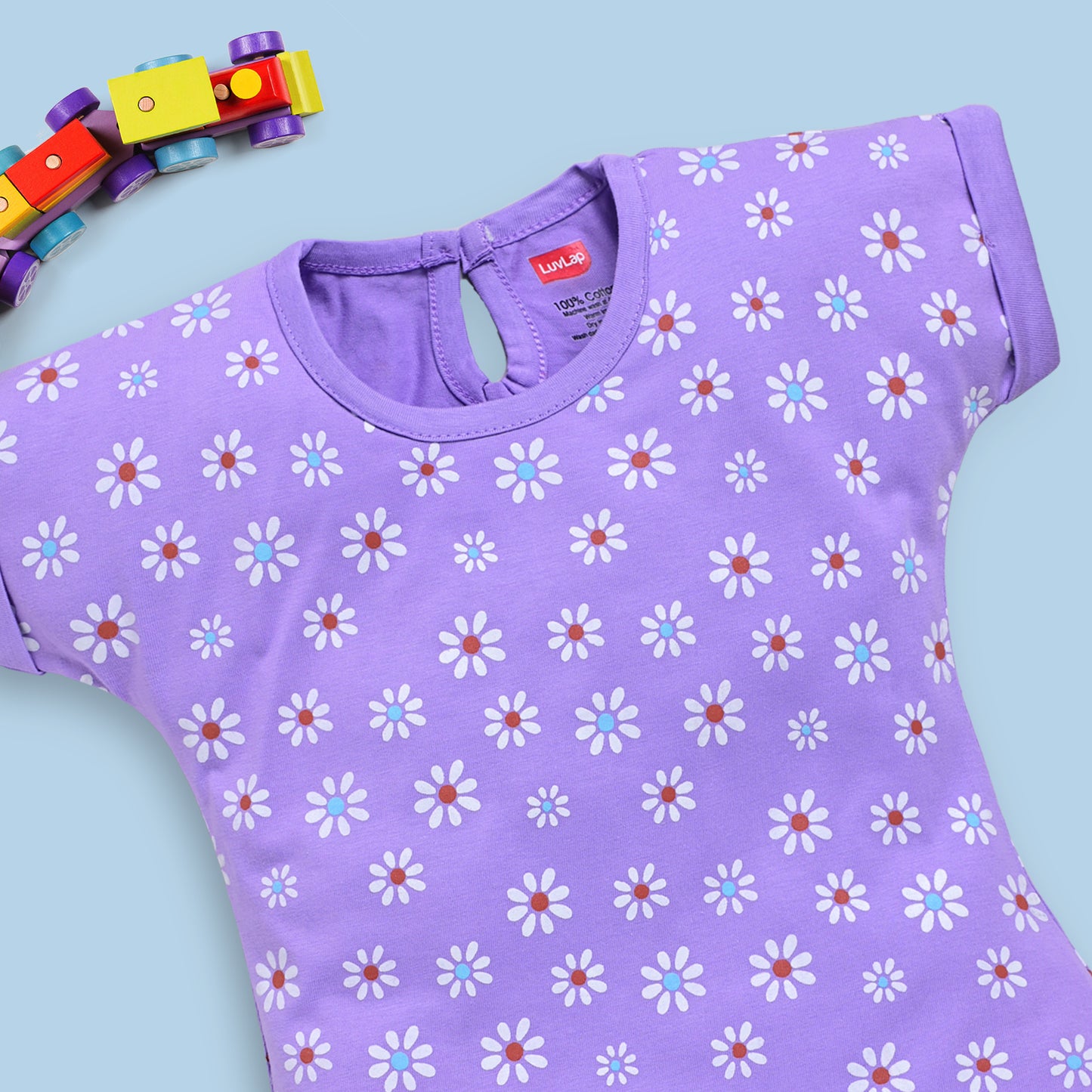 Baby Girls Regular Fit 100% Cotton Half Sleeves Girls Top CoSets Pack Of 3