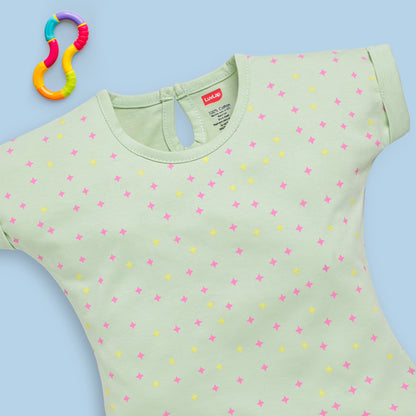 Baby Girls Regular Fit 100% Cotton Half Sleeves Girls Top CoSets Pack Of 3