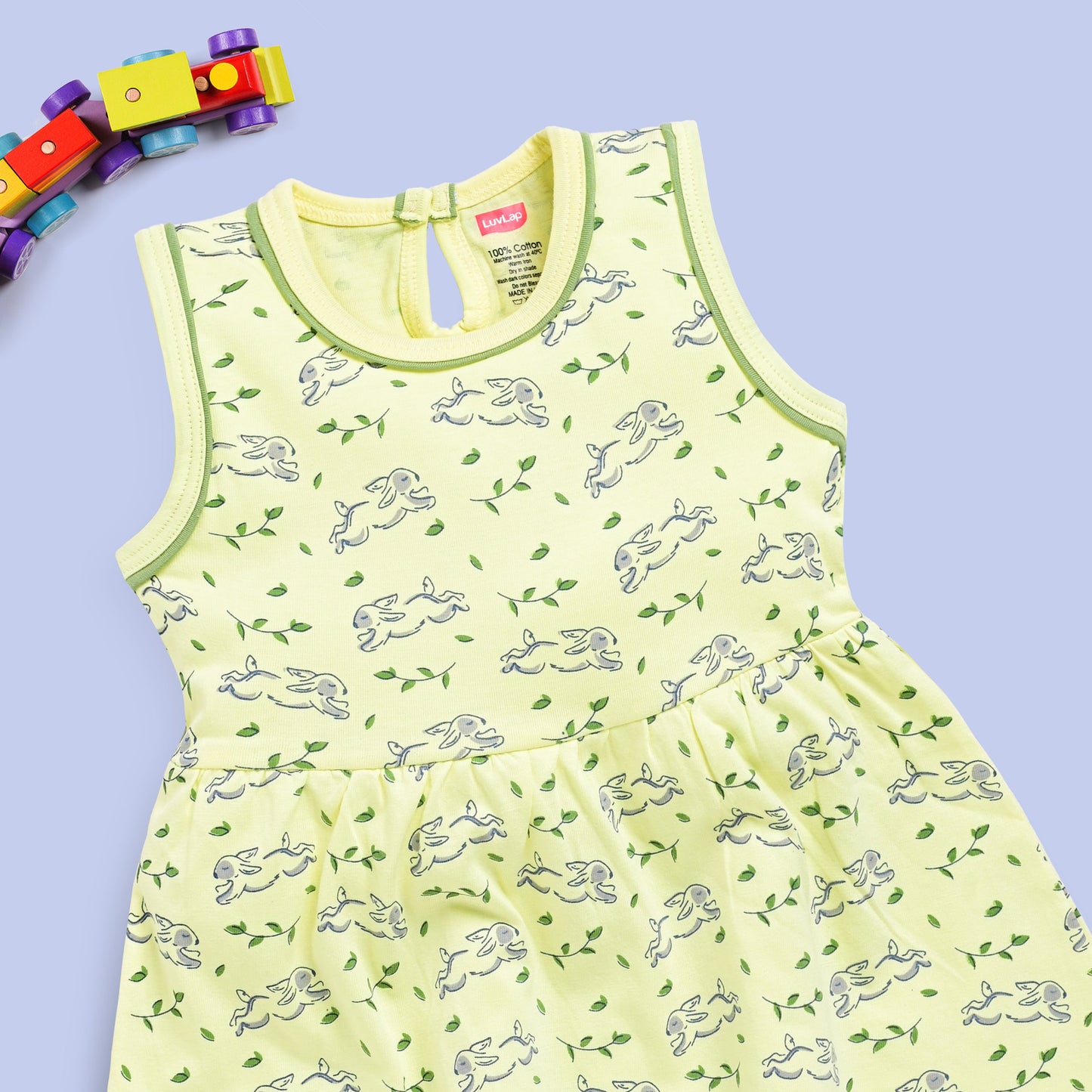 Baby Girl 100% Cotton Sleeveless Girls Frock Pack Of 3