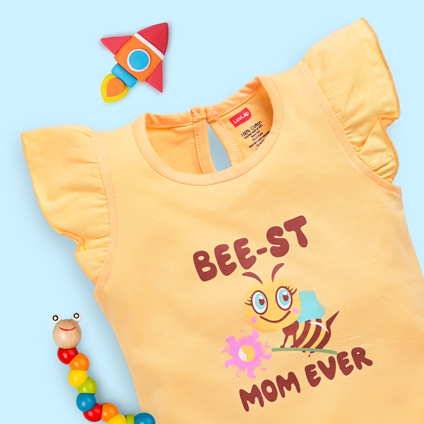 Baby Girls 100% Cotton Sleeveless Girls Top & Shorts Sets Pack Of 3