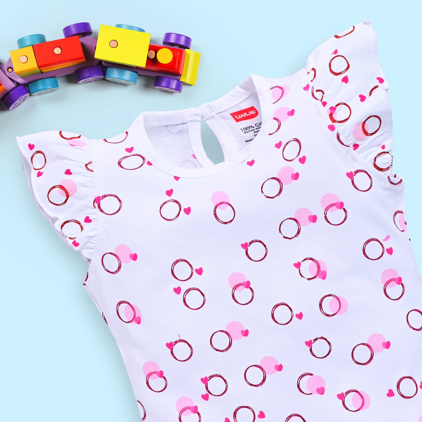 Baby Girls 100% Cotton Sleeveless Girls Top & Shorts Sets Pack Of 3