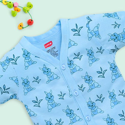 Baby Boys & Baby Girls Pack Of 4 Half Sleeve Jhabla, 100% Cotton
