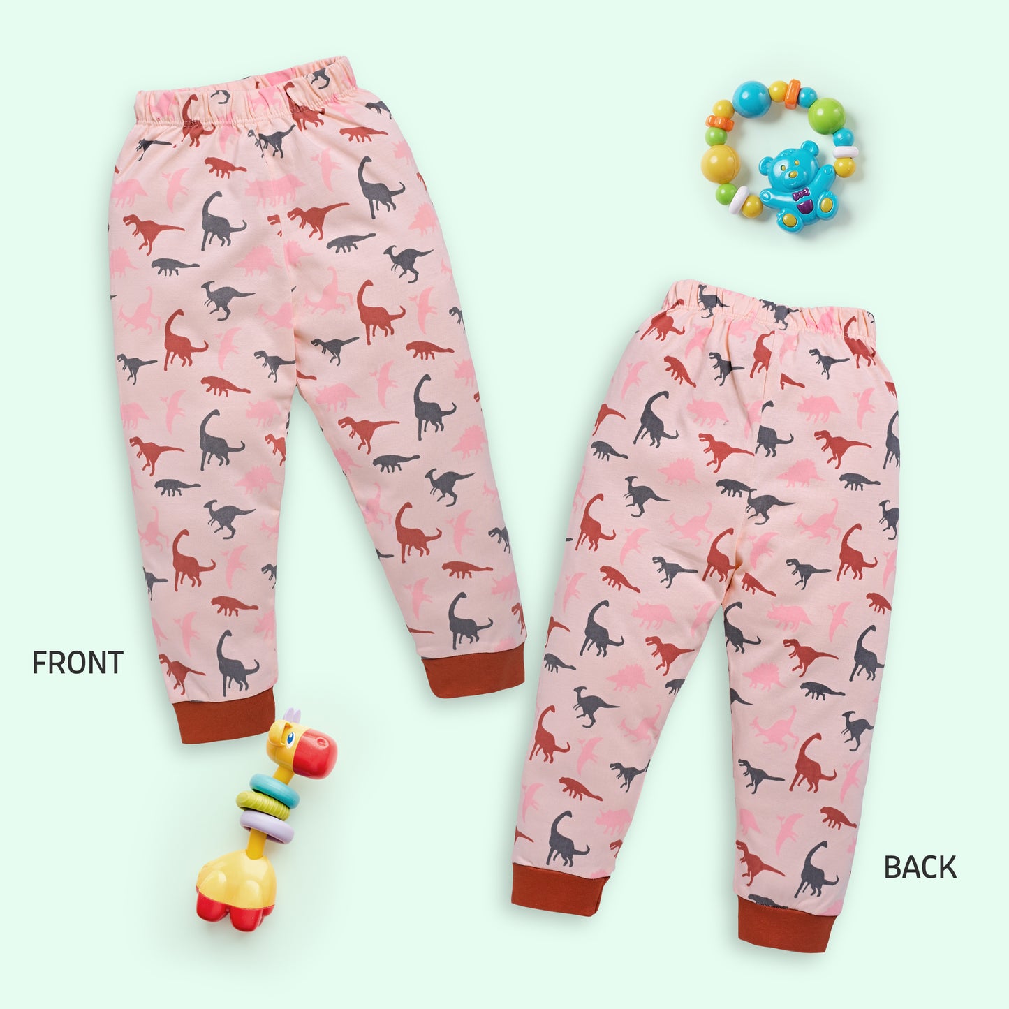 Baby Boys & Baby Girls Pack Of 3 Pyjama 100% Cotton