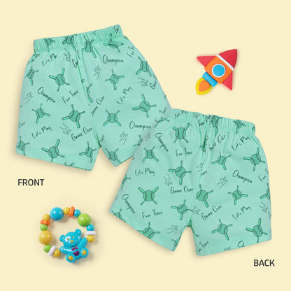 Baby Boys & Baby Girls Pack Of 5 Regular Shorts 100% Cotton