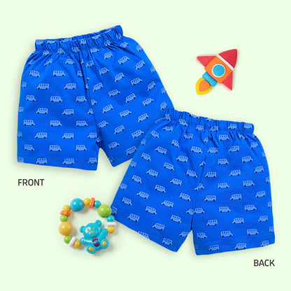 Baby Boys & Baby Girls Pack Of 5 Regular Shorts 100% Cotton